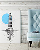 plakaty Plakat Latarnia baby blue 1