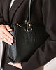 torby na ramię PERFECT BAG - skórzana torebka - czarna 7