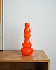 wazony Wazon szklany pomarańczowy, duński design, lata 60, produkcja: Dania 5