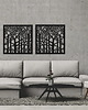 Ozdoby na ścianę DEKORACYJNY PANEL AŻUROWY, FOREST, DRZEWA, DEKORACJA ŚCIENNA 3D, ORNAMENT, DY 1