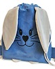 torebki, worki i plecaki dziecięce Worek niebieski dla przedszkolaka z imieniem zajączek uszy 1