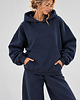 bluza z kapturem damska Bluza Hoodie  -  Navy Blue 4
