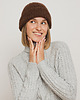 czapki damskie Czapka DARLA - czekoladowa / brązowa - Handmade - Merino, alpaka, jedwab 2