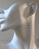 kolczyki pozłacane Eleganckie kolczyki pozłacane Topaz błękitny 1