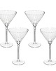 szklanki i kieliszki Komplet 4 kieliszków do martini Stripes 250 ml 1