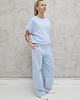 komplety damskie Chiara oversizowy komplet bezrękawnik i spodnie wide leg Baby Blue 2