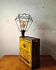 lampy stołowe Lampa industrialna z puszki po oleju silnikowym PRL 3