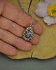 wisiory Mały wisiorek niebieski labradoryt wire wrapping 4
