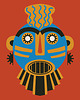 obrazy African mask  - obraz na płótnie lub plakat 3