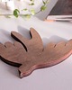 Ozdoby na ścianę Jaskółki drewniany dekor / dębowy  15cm 1