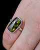 pierścionki srebrne Pierścionek niezwykły arbuzowy turmalin 1