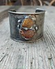 bransoletki wire wrapping Bransoletka z bursztynem 1
