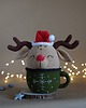 misie i maskotki Ozdoba Jeleń w kubku, Dekoracja świąteczna, Maskotka na prezent 5