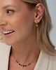 bransoletki - inne Złote kolczyki kółka z oliwkową cyrkonią 2 w 1 Paraiso Elysara 3
