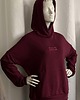 bluza z kapturem damska Bluza RESORT burgundowa (z logo-haft) 3