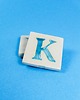 magnesy Ceramiczny magnes, niebieska literka K 1