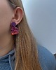 kolczyki z masy plastycznej Kolczyki Violet 1