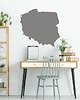 naklejki ścienne do pokoju dziecka Naklejka Mapa POLSKI z pinezkami POLSKA 1