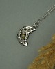 wisiory Wisiorek księżyc złoty labradoryt wire wrapping 1