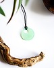 wisiory Zielony okrągły wisiorek świecący w ciemności i UV handmade 2,5 cm 3