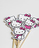 akcesoria dziecięce - różne Pikery dwustronne do babeczek HELLO KITTY 6 szt 1