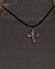 biżuteria męska Malutki unikatowy krzyżyk z bursztynu  piękny prezent handmade Dla niego? 3