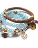 bransoletki z kamieni naturalnych Aqua and cognac vol. 4 /15.10.24/ - set 2
