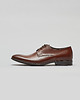 buty męskie Brązowe buty derby skórzane p004 2