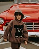 bluzy dla chłopców Bluza oversize Mocha Teddy 4