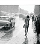 fotografia Fotografia z passe-partout; Ulewa na Ulicy Puławskiej 1