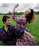 bluzki kimonowe damskie KIMONO krótkie / kopertowa BLUZKA / NARZUTKA, turkus-róż (100% wiskoza) 4