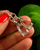 kolczyki wire wrapping Kolczyki Bali Bali - Kryształ Górski Srebro 5