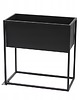 kwietniki Kwietnik Metalowy CUBO 60x60x30cm czarny LOFT 1