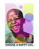 obrazy i plakaty do pokoju dziecięcego Plakat Choose a happy life 1