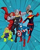 plakaty Plakat Avengers portret dla par, portret rodzinny 1