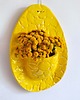 ozdoby wielkanocne Ceramiczna zawieszka ozdoba ścienna żółta 3