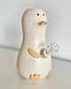 akcesoria różne BONGO ceramiczne  GĘŚ satynowa, lufka, fajka wodna 3