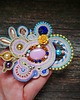 broszki Secret Garden- broszka soutache 6