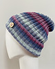 czapki damskie Kolorowa czapka przejściowa beanie z wywinięciem cienka 100% bawełna 3