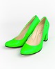 czółenka damskie CZÓŁENKA - SKÓRA NATURALNA - MODEL 042 - ZIELONY NEON 2