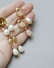 kolczyki pozłacane Kolczyki pozłacane Pearls [white] perły vol. 26 3