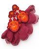 kolczyki soutache Gorąca czerwień 1