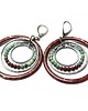 kolczyki wire wrapping Wianki  circle /chocolate/ kolczyki 8