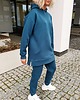 komplety damskie S030 PETROL CIEPLUTKI Z DŁUGĄ BLUZĄ OVERSIZE 1