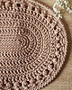 podkładki do kuchni Owalne podkładki na stół ze sznurka - biszkoptowe 5