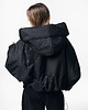 kurtki damskie Hoodscape black bomber jacket 7