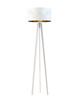 lampy podłogowe Drewniana lampa stojąca na trójnogu do salonu do czytania MIAMI GLAM 3
