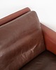 sofy i szezlongi Sofa skórzana brązowa, duński design, lata 60,  Hans Olsen,  CS M 6