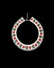 kolie Łemkowska krywulka Kwiatowy ornament, naszyjnik koralikowy handmade 3