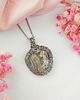 wisiory Naszyjnik Agat Crazy Lace stal chirurgiczna wisiorek handmade wirewrapping 3